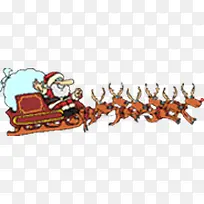 坐马车的圣诞老人