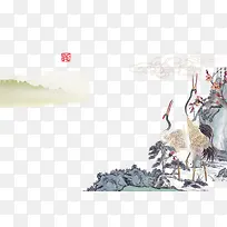 云雾仙鹤