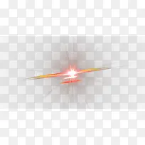 黄色星光散射效果元素