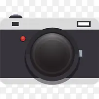 黑色扁平摄影相机