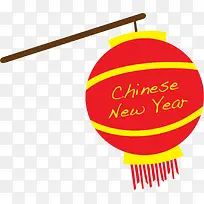 中国新年红色灯笼