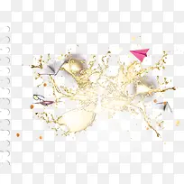 泼溅的水花