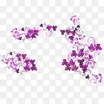 紫色花藤婚庆背景图片