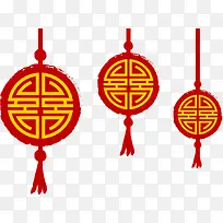 新年喜庆红色中国结