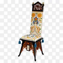 古董象牙乌木椅实物图