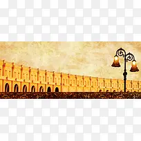 欧式建筑背景