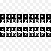 中式复古3D花纹边框回纹边框