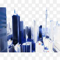 科技科幻背景高楼