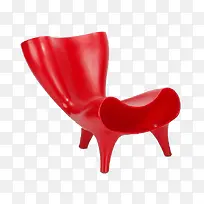 大红设计感十足椅子