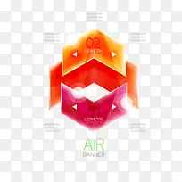 创意彩色箭头设计矢量素材