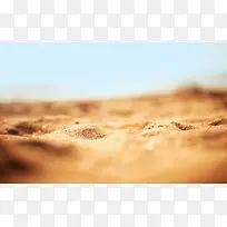 黄色沙粒沙漠海报背景