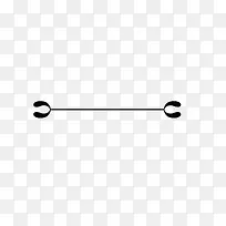 u型曲线分隔符分割框矢量素材