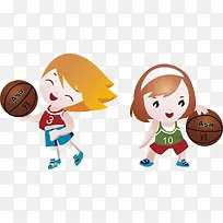 亲子运动打篮球图片素材