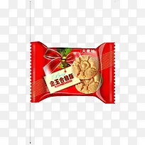 红色饼干设计元素