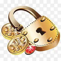 金色的金锁