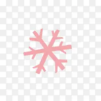 粉色的雪花