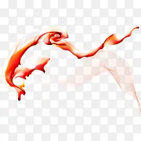 橙色线条