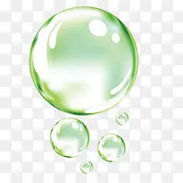 矢量绿色动态水泡水珠