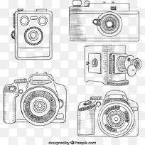 复古 画 绘画 老式相机 摄像机