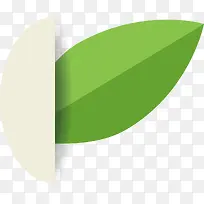 创意绿叶能源矢量logo图标