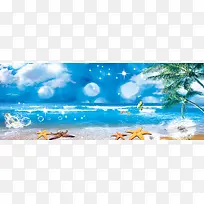 海滩风景背景
