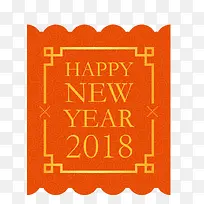 新年快乐装饰卡片