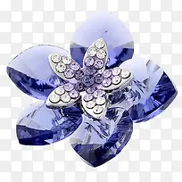 蓝色水晶花
