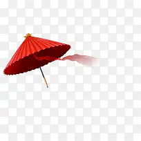 中国风红伞丝带