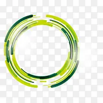 绿色科幻圆圈