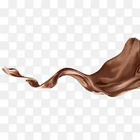 巧克力褐色丝滑飘带
