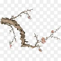水墨画梅花