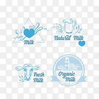 奶牛奶滴标志