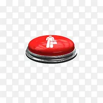红色立体按钮