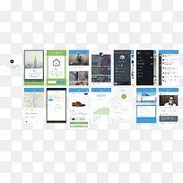 扁平化手机UI界面模板