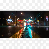 虚化夜景奋斗青年