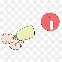 宝宝喝奶方式图片素材
