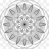 梦幻花朵曼陀罗