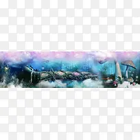 森林唯美banner背景