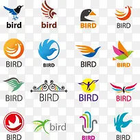 矢量鸟类标志设计