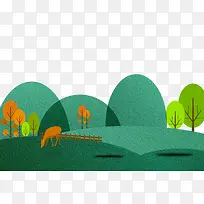 绿色大树林背景图