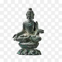 古代青铜制释迦牟尼佛雕像文物