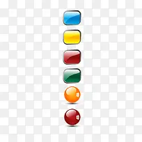 彩色方块标签彩色按钮