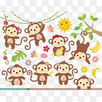 小猴子背景