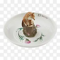 创意陶瓷碗里的动物