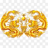 双龙戏珠屏风背景图