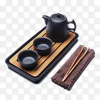 家庭品茶茶具黑陶