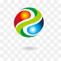 手绘卡通八卦创意形状