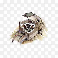 手绘中国长城