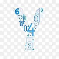 字母组合Y艺术字