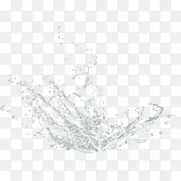 透明水花素材